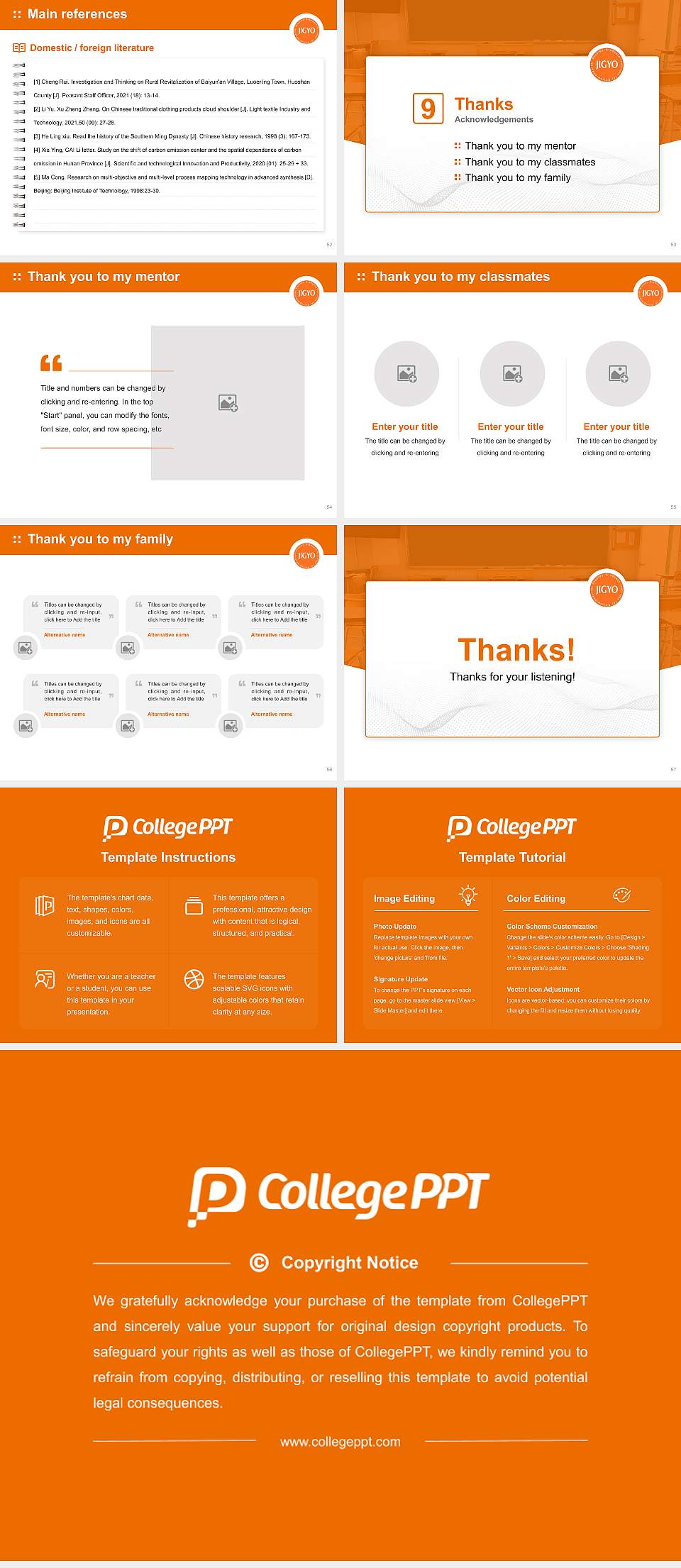 Graduate Institute for Entrepreneurial Studies Graduation Thesis Defense PPT Template4:3 ratio PPT effect preview image7