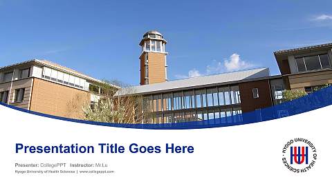 Hyogo University of Health Sciences Course/Courseware Creation PPT Template