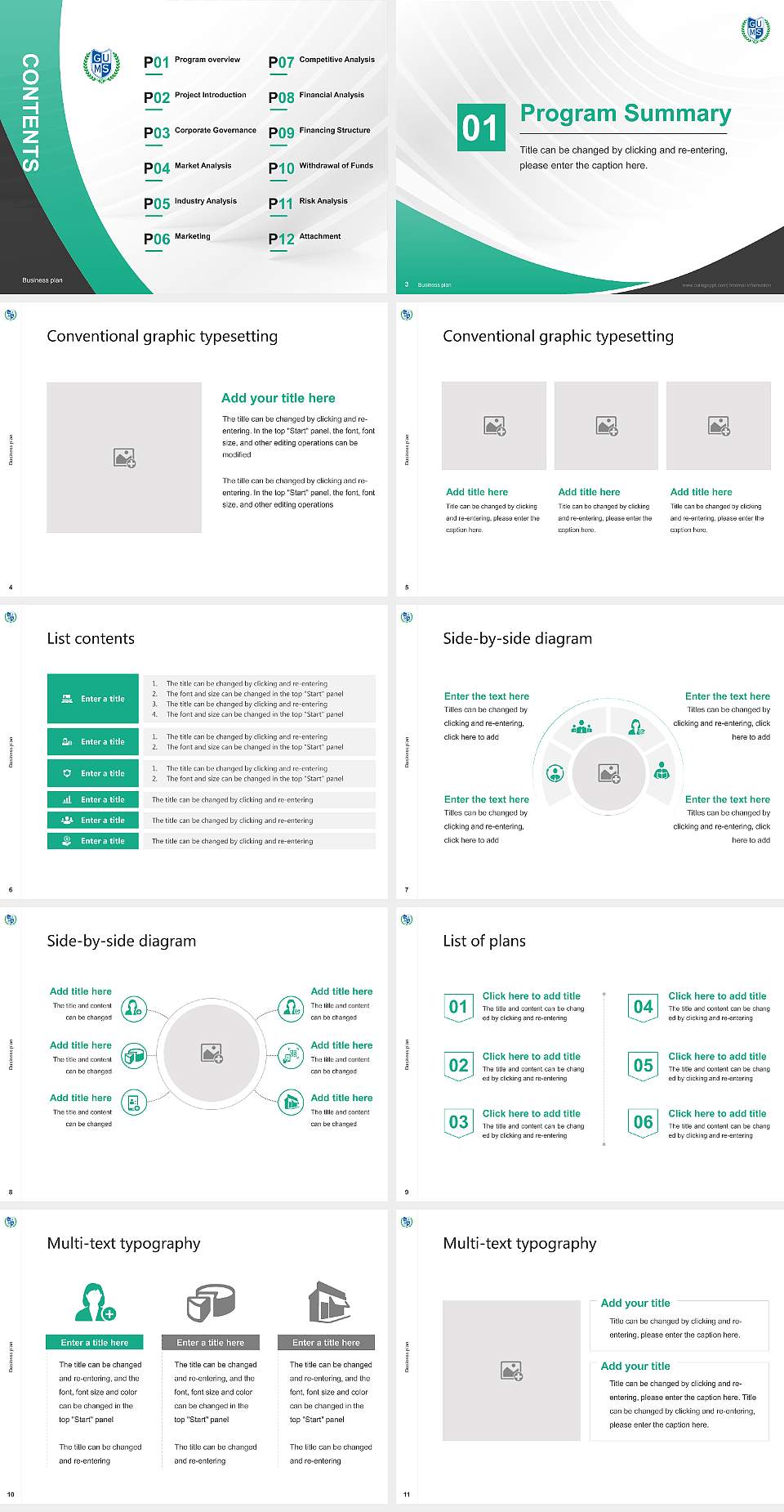 Gifu University of Medical Science Competition/Entrepreneurship Contest PPT Template4:3 ratio PPT effect preview image2