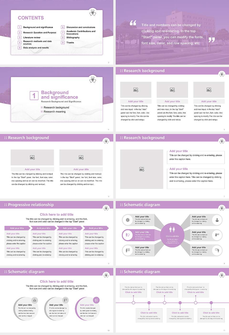 Gunma Prefectural Women’s University Graduation Thesis Defense PPT Template16:9 ratio PPT effect preview image2