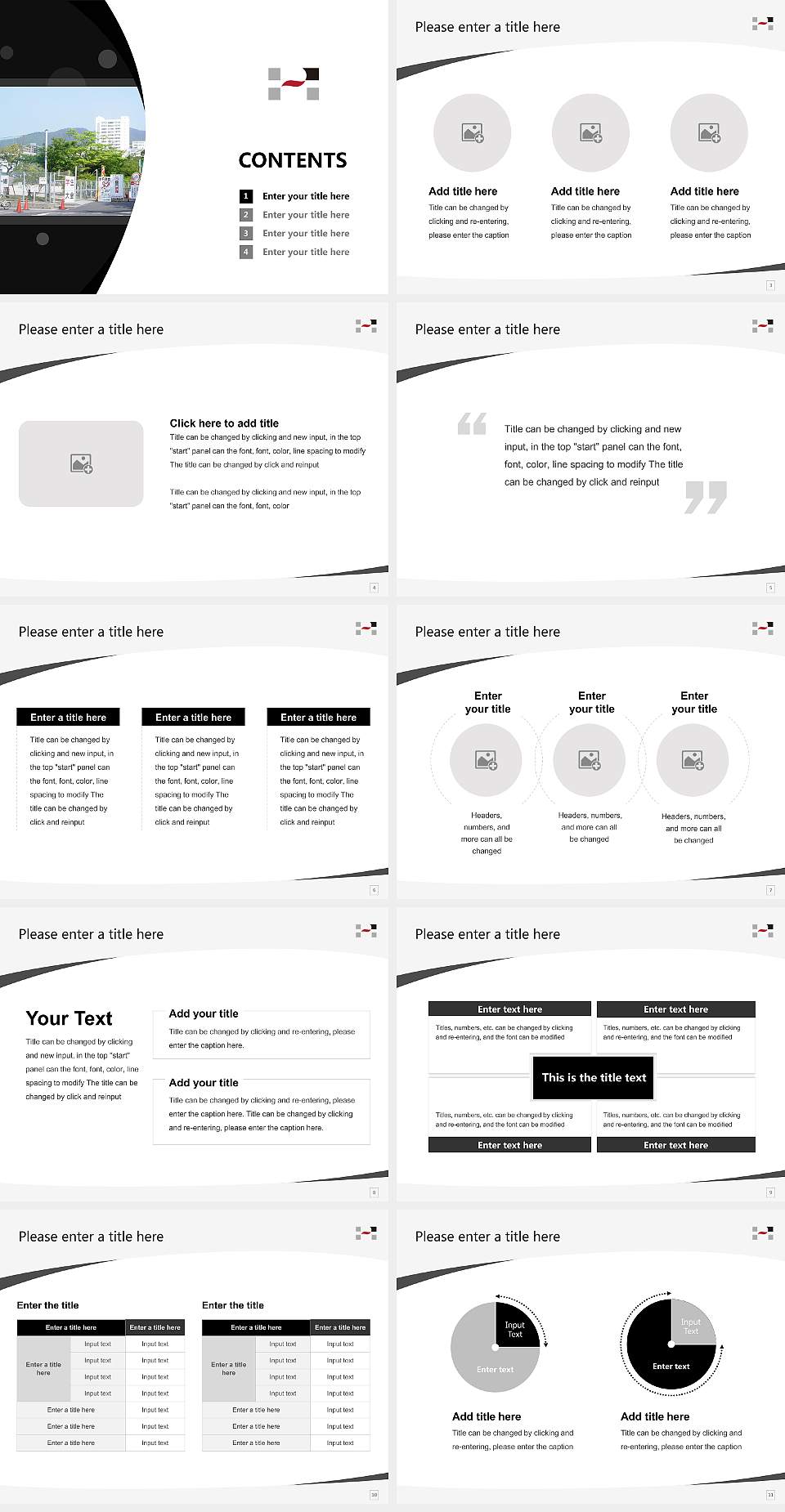 Hiroshima Institute of Technology Course/Courseware Creation PPT Template4:3 ratio PPT effect preview image2