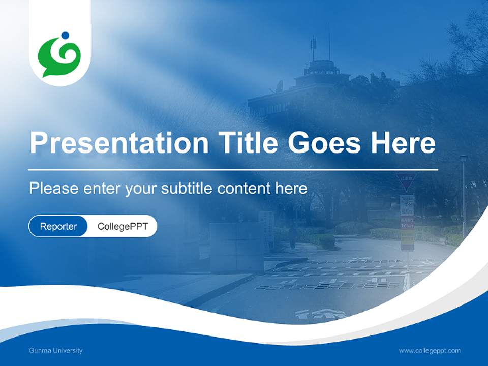 Gunma University Lecture Sharing and Networking Event PPT Template4:3 ratio PPT effect preview image4