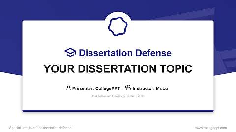 Hokkai-Gakuen University Graduation Thesis Defense PPT Template