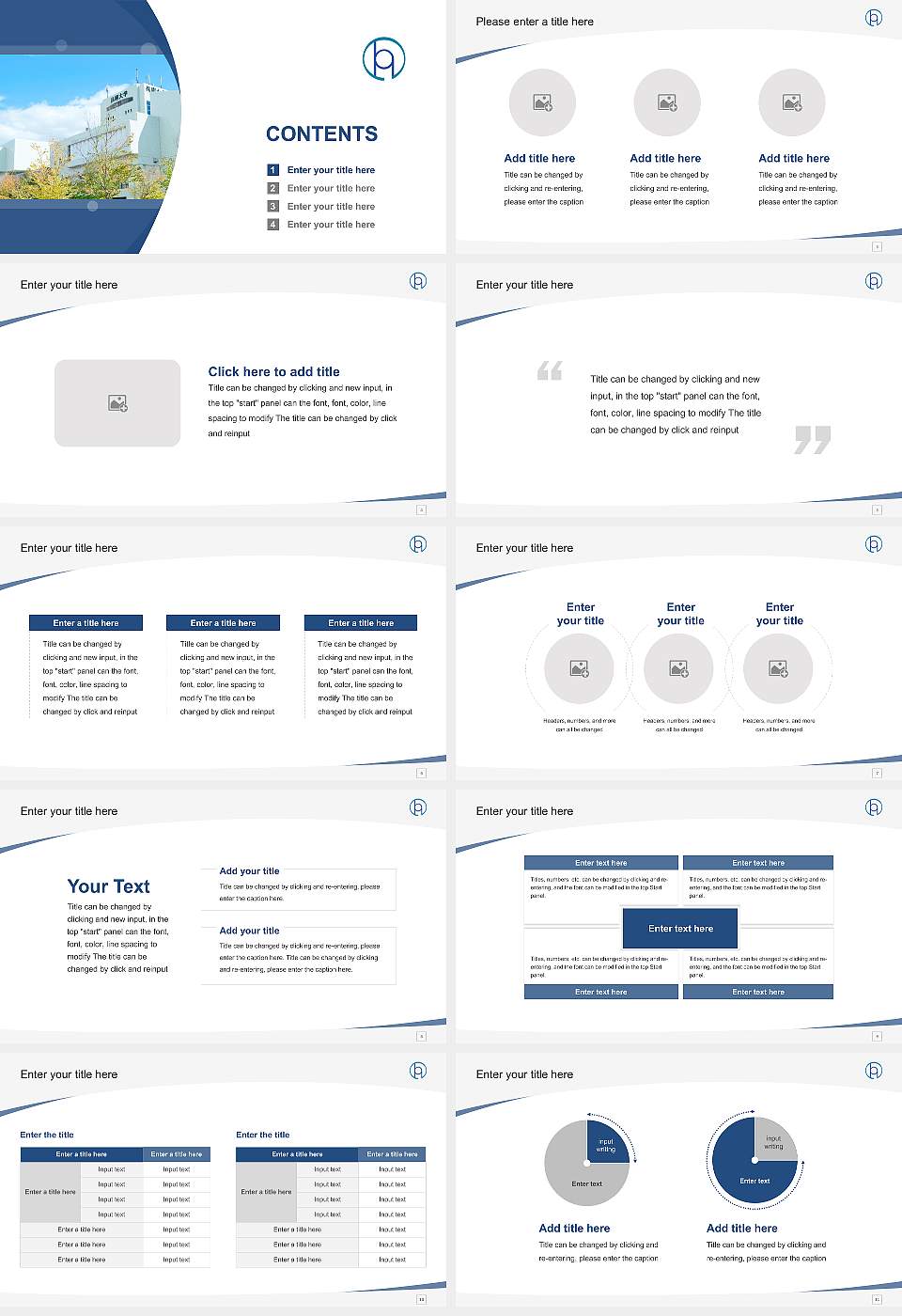 Hyogo University Course/Courseware Creation PPT Template16:9 ratio PPT effect preview image2