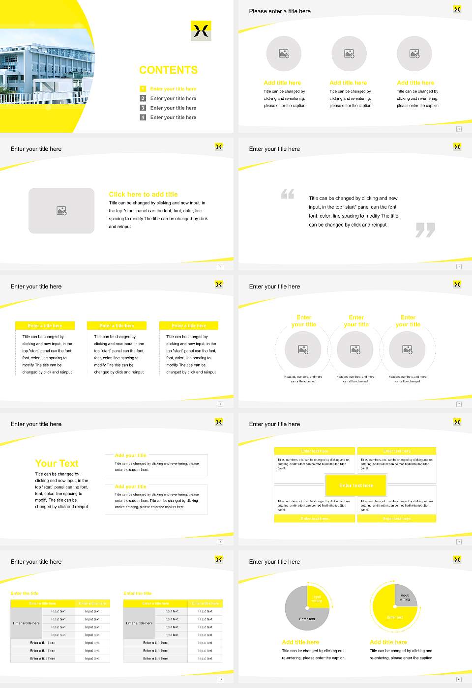 Hijiyama University Course/Courseware Creation PPT Template16:9 ratio PPT effect preview image2