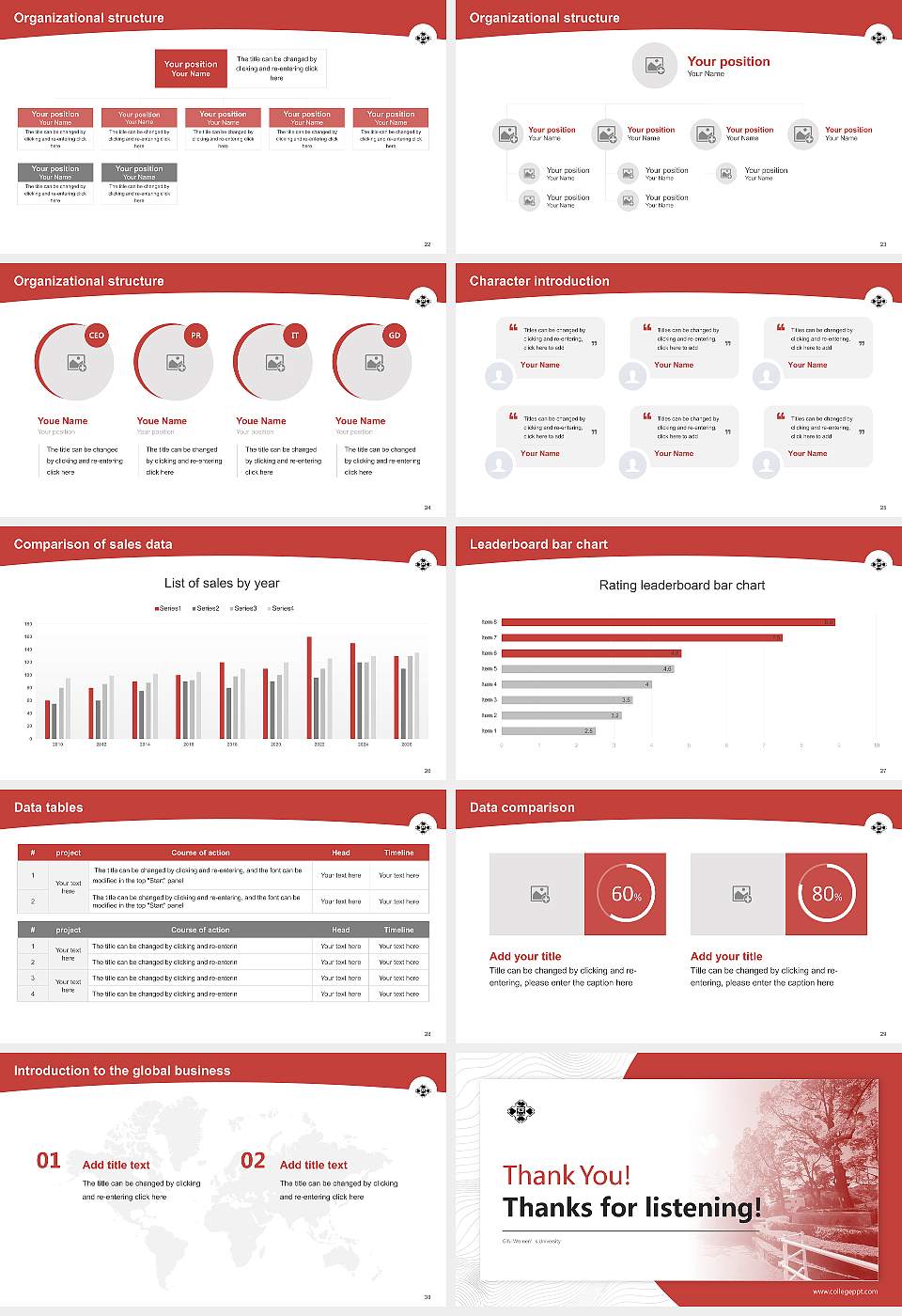 Gifu Women’s University Academic Presentation/Research Findings Report PPT Template16:9 ratio PPT effect preview image4
