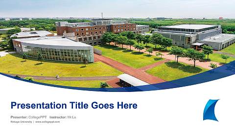 Hokuyo University Course/Courseware Creation PPT Template