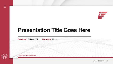 Institute of Technologists Thesis Proposal/Graduation Defense PPT Template