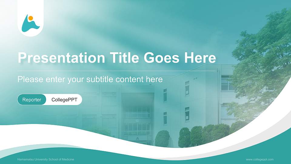 Hamamatsu University School of Medicine Lecture Sharing and Networking Event PPT Template16:9 ratio PPT effect preview image