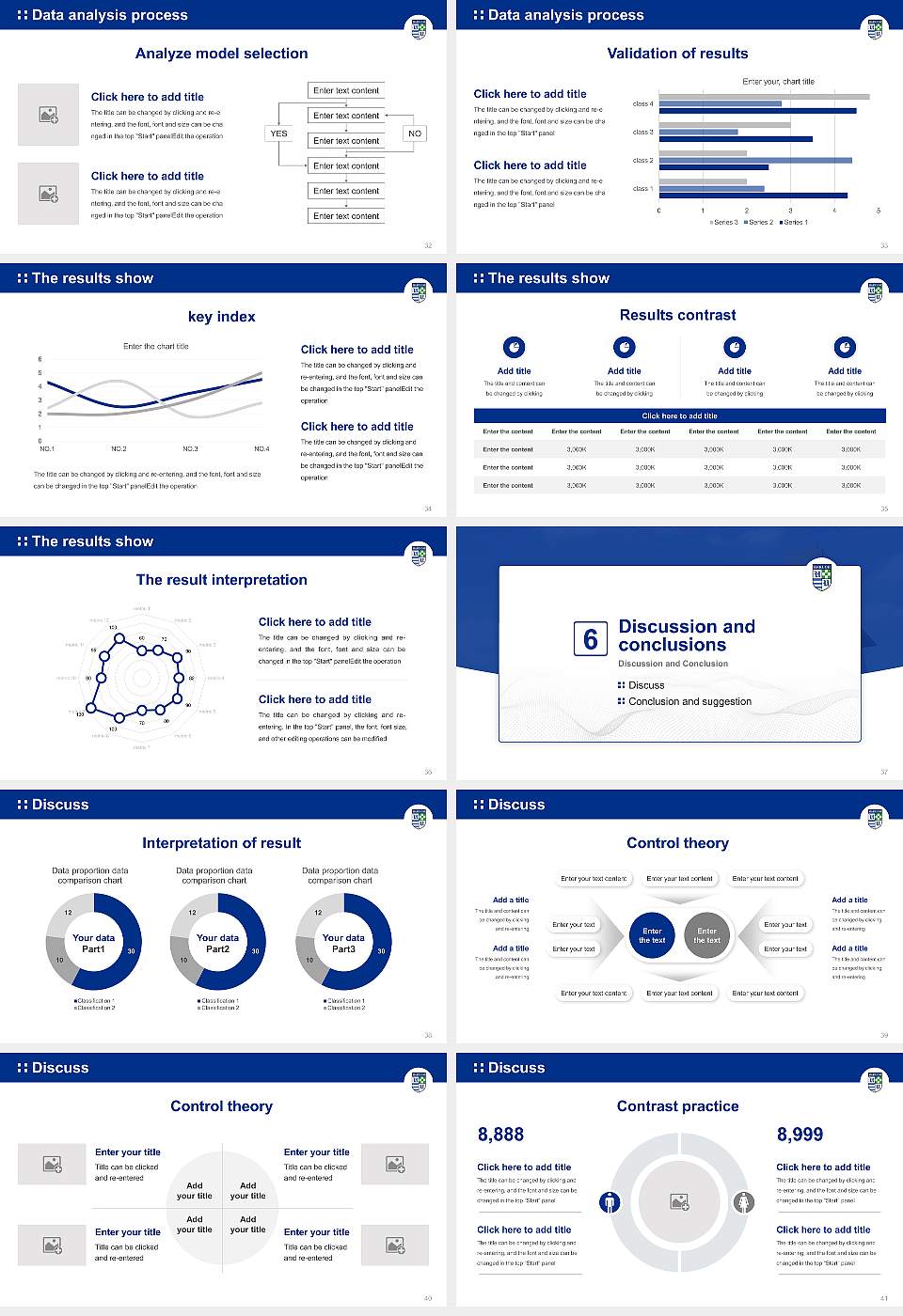 Hakuoh University Graduation Thesis Defense PPT Template16:9 ratio PPT effect preview image5