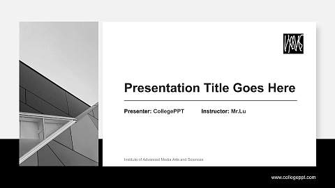 Institute of Advanced Media Arts and Sciences General Purpose PPT Template