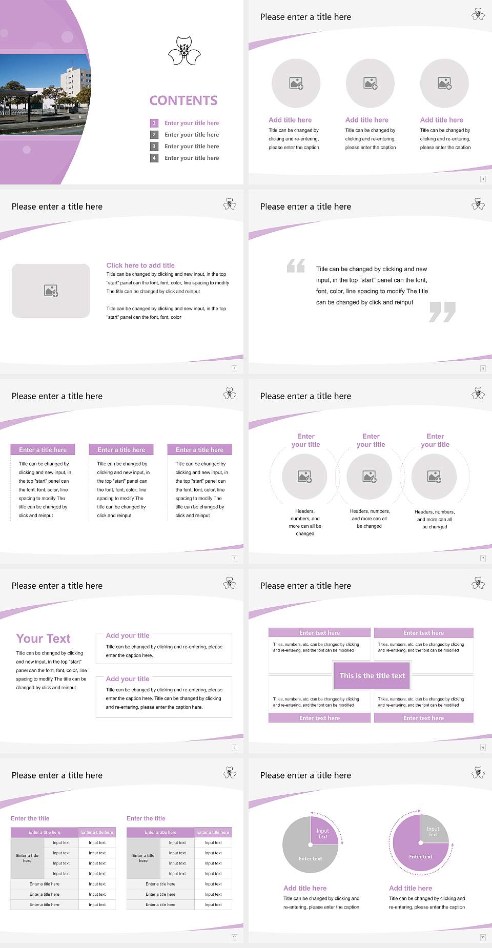 Gunma Prefectural Women’s University Course/Courseware Creation PPT Template4:3 ratio PPT effect preview image2