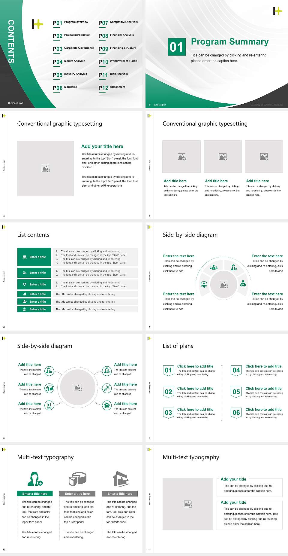Hokuriku University Competition/Entrepreneurship Contest PPT Template4:3 ratio PPT effect preview image2
