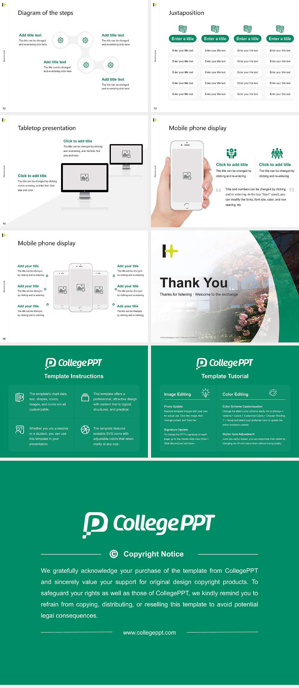 Hokuriku University Competition/Entrepreneurship Contest PPT Template4:3 ratio PPT effect preview image9