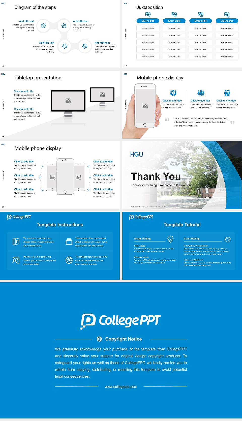 Hamamatsu Gakuin University Competition/Entrepreneurship Contest PPT Template16:9 ratio PPT effect preview image9