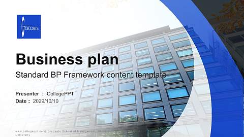 Graduate School of Management, GLOBIS University Competition/Entrepreneurship Contest PPT Template