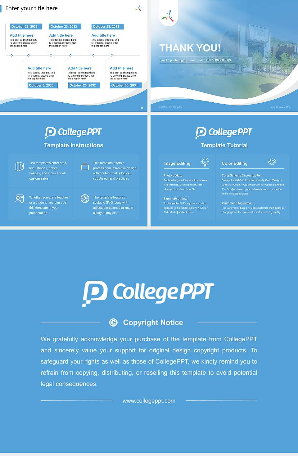 Hiroshima City University Lecture Sharing and Networking Event PPT Template4:3 ratio PPT effect preview image4