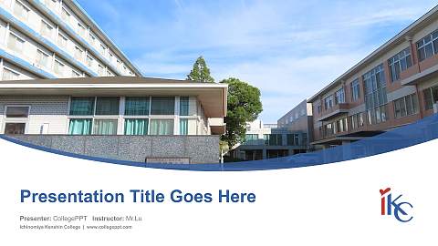Ichinomiya Kenshin College Course/Courseware Creation PPT Template