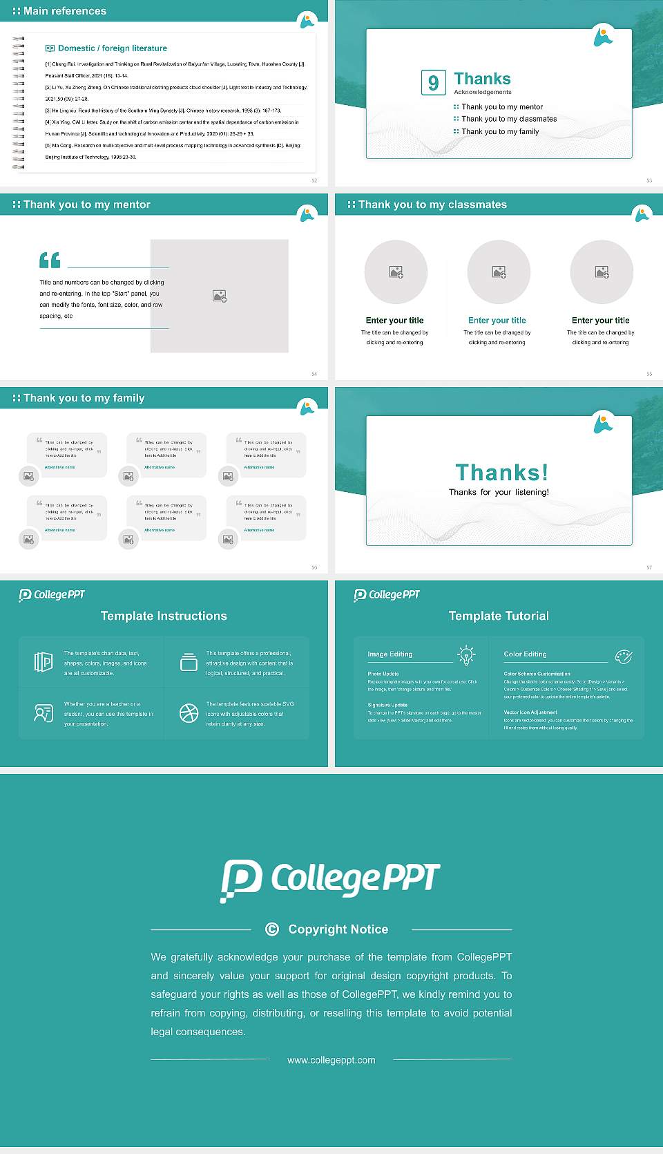 Hamamatsu University School of Medicine Graduation Thesis Defense PPT Template16:9 ratio PPT effect preview image7