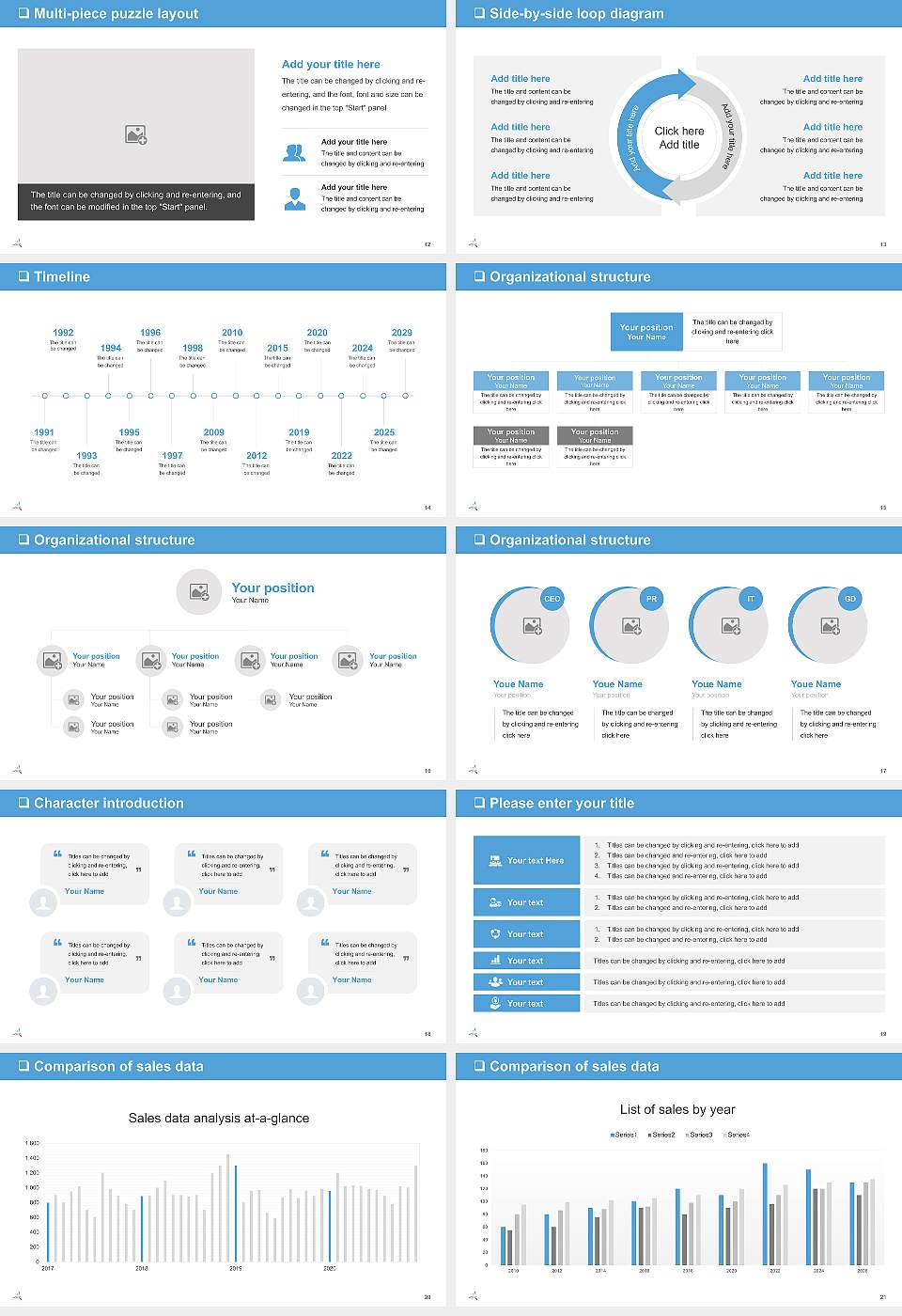 Hiroshima City University General Purpose PPT Template16:9 ratio PPT effect preview image3