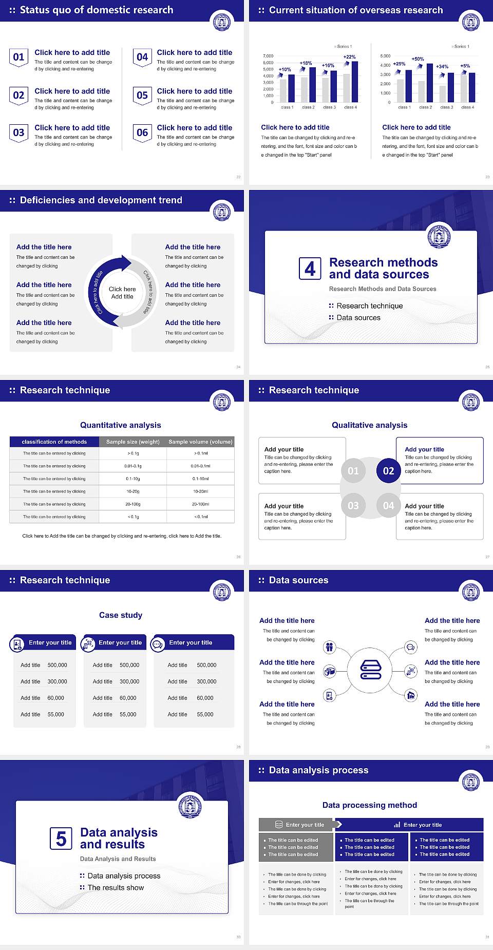 Hiroshima Cosmopolitan University Graduation Thesis Defense PPT Template4:3 ratio PPT effect preview image4