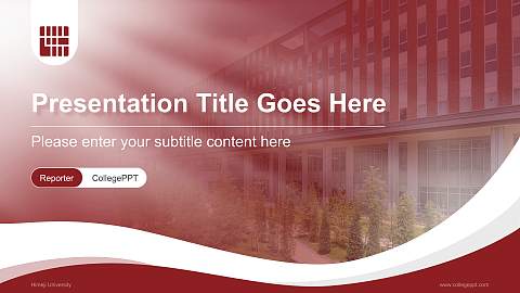 Himeji University Lecture Sharing and Networking Event PPT Template