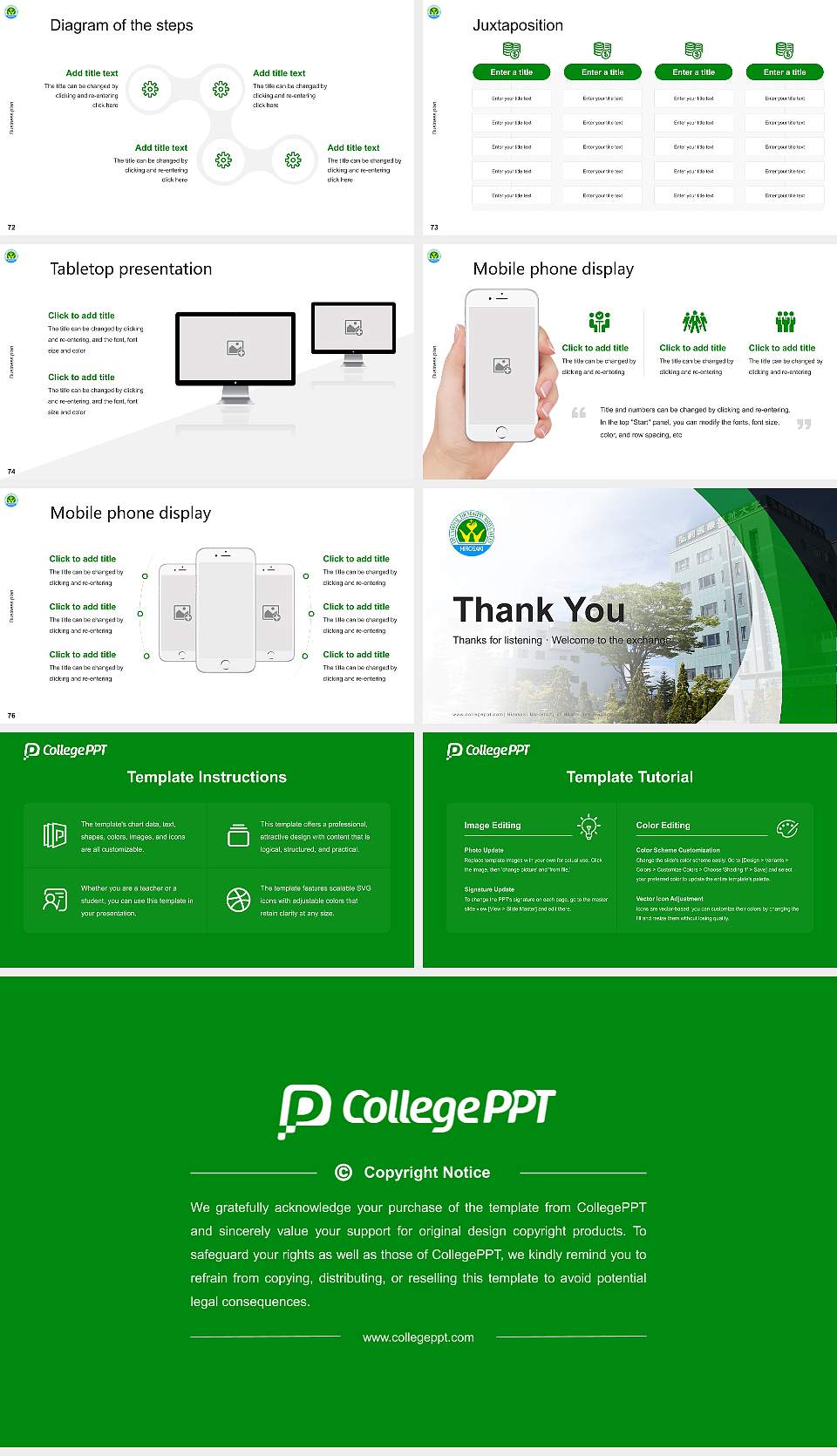 Hirosaki University of Health and Welfare Competition/Entrepreneurship Contest PPT Template16:9 ratio PPT effect preview image9