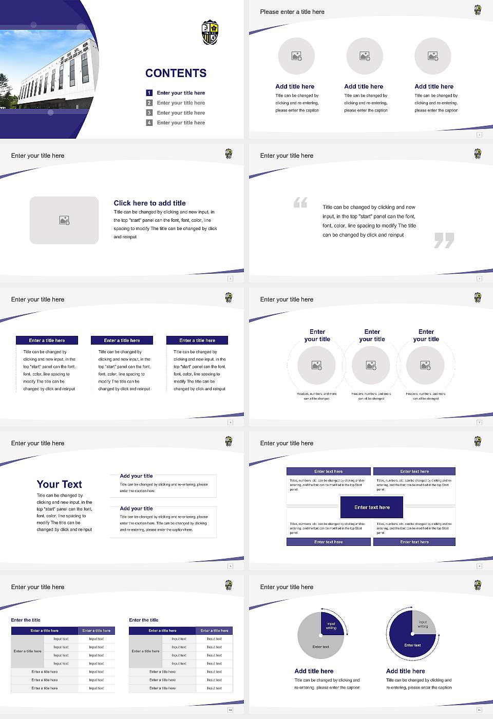 Ikuei University Course/Courseware Creation PPT Template16:9 ratio PPT effect preview image2
