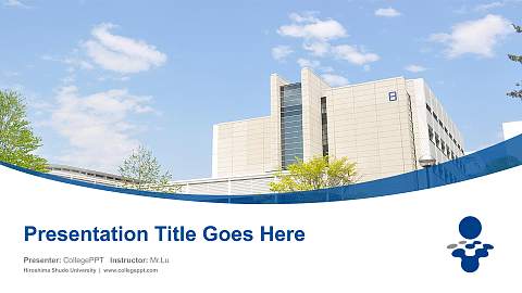 Hiroshima Shudo University Course/Courseware Creation PPT Template