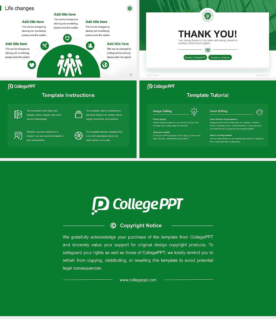Hokkaido University National Scholarship Defense PPT Template16:9 ratio PPT effect preview image4
