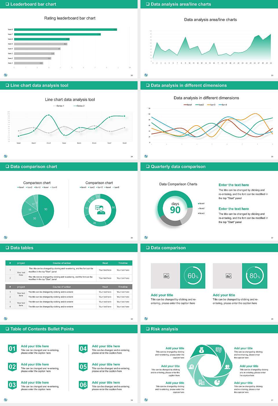 Gifu University of Medical Science General Purpose PPT Template16:9 ratio PPT effect preview image4