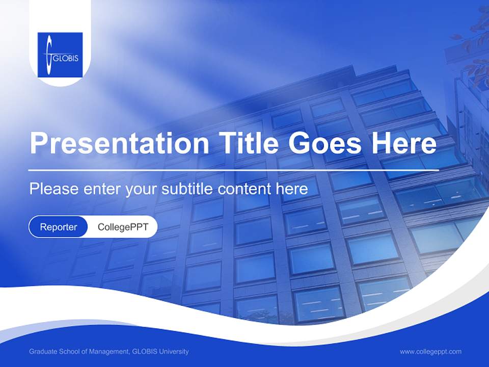 Graduate School of Management, GLOBIS University Lecture Sharing and Networking Event PPT Template4:3 ratio PPT effect preview image4