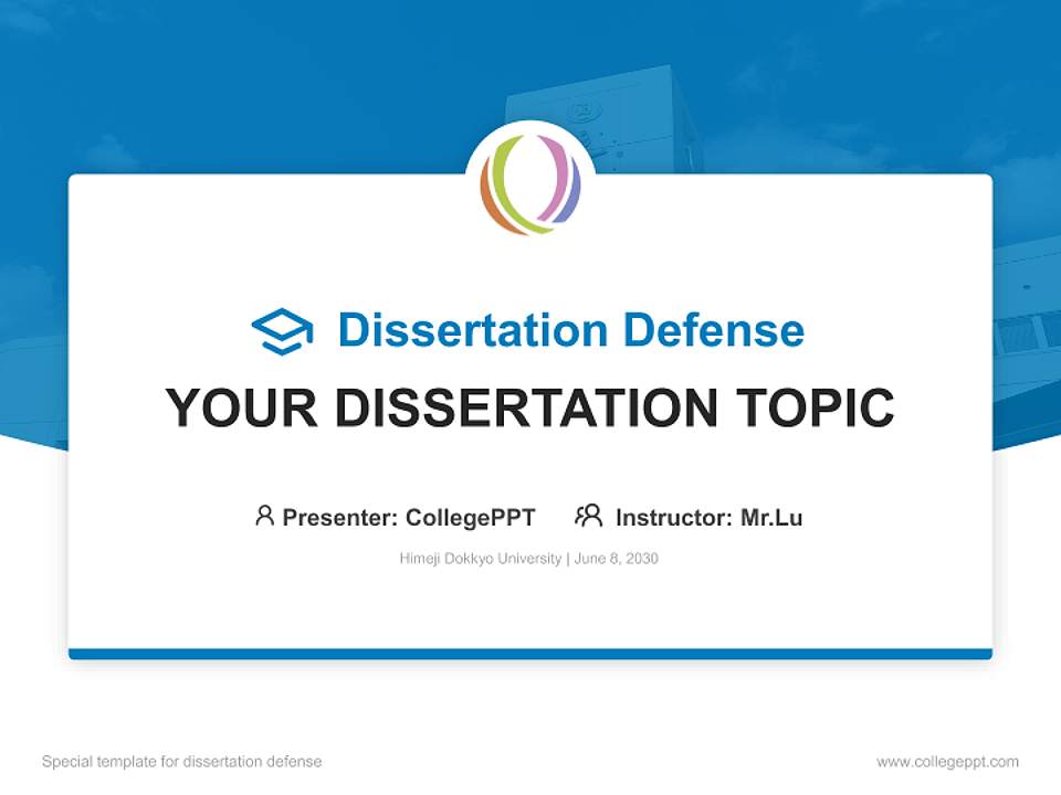 Himeji Dokkyo University Graduation Thesis Defense PPT Template4:3 ratio PPT effect preview image7