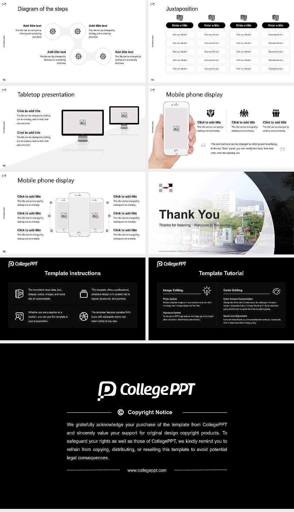 Hiroshima Institute of Technology Competition/Entrepreneurship Contest PPT Template16:9 ratio PPT effect preview image9