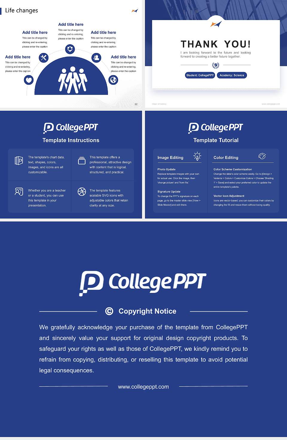 Hosei University National Scholarship Defense PPT Template4:3 ratio PPT effect preview image4