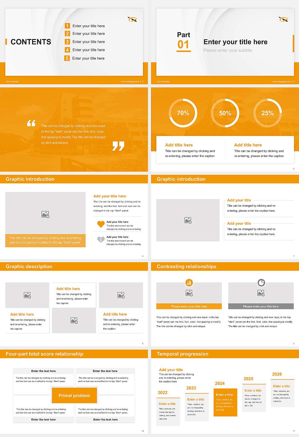 Gifu University Thesis Proposal/Graduation Defense PPT Template16:9 ratio PPT effect preview image2