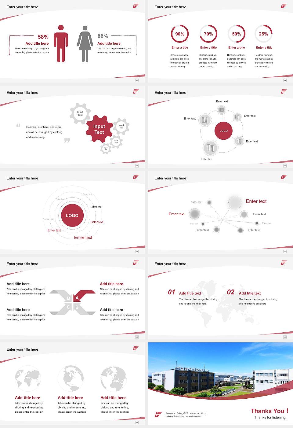 Institute of Technologists Course/Courseware Creation PPT Template16:9 ratio PPT effect preview image4