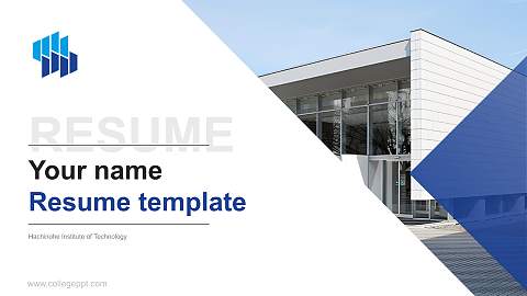 Hachinohe Institute of Technology Resume PPT Template