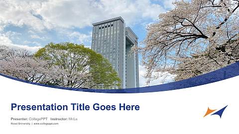 Hosei University Course/Courseware Creation PPT Template