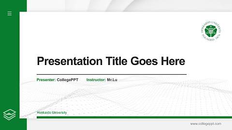 Hokkaido University Thesis Proposal/Graduation Defense PPT Template