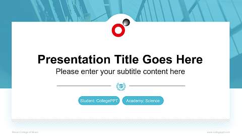 Heisei College of Music National Scholarship Defense PPT Template