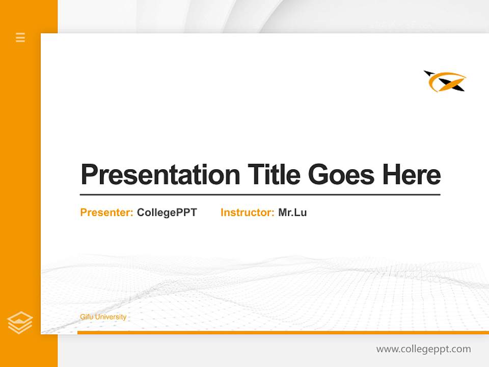 Gifu University Thesis Proposal/Graduation Defense PPT Template4:3 ratio PPT effect preview image5
