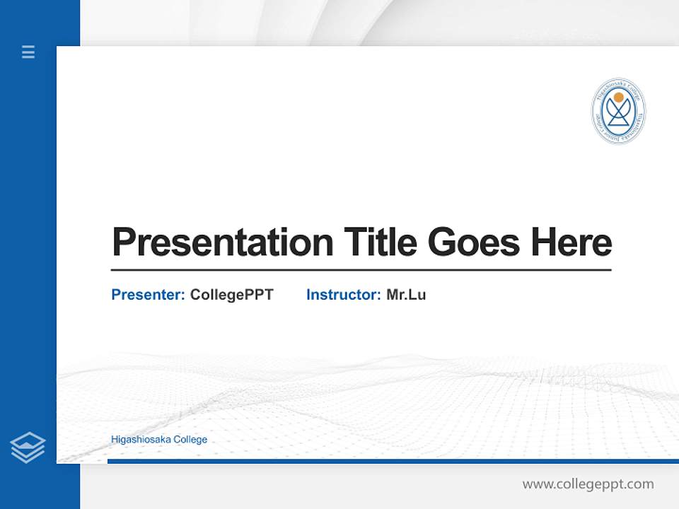 Higashiosaka College Thesis Proposal/Graduation Defense PPT Template4:3 ratio PPT effect preview image5