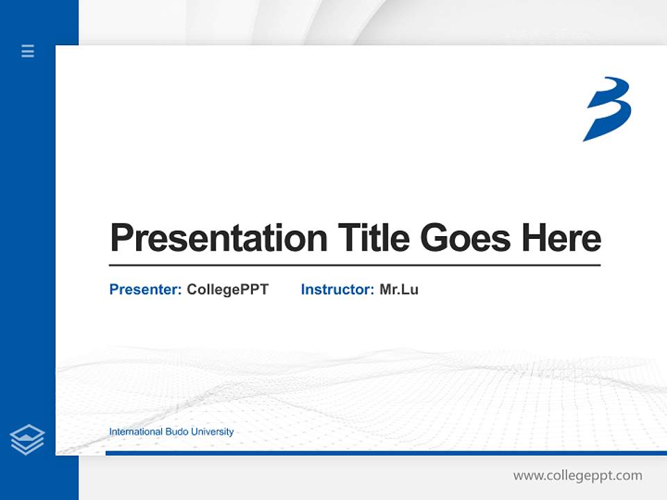 International Budo University Thesis Proposal/Graduation Defense PPT Template4:3 ratio PPT effect preview image5