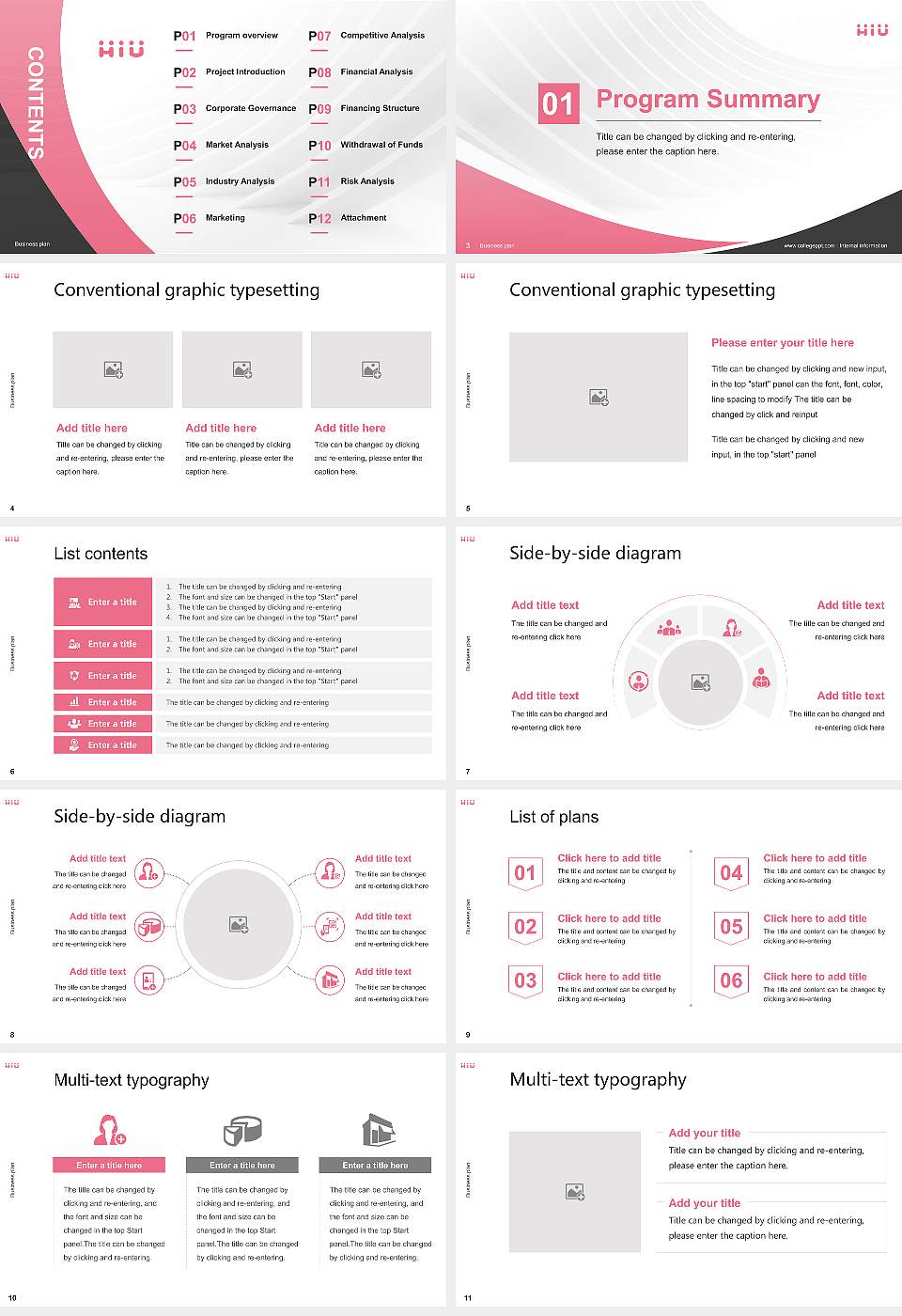 Hiroshima International University Competition/Entrepreneurship Contest PPT Template16:9 ratio PPT effect preview image2