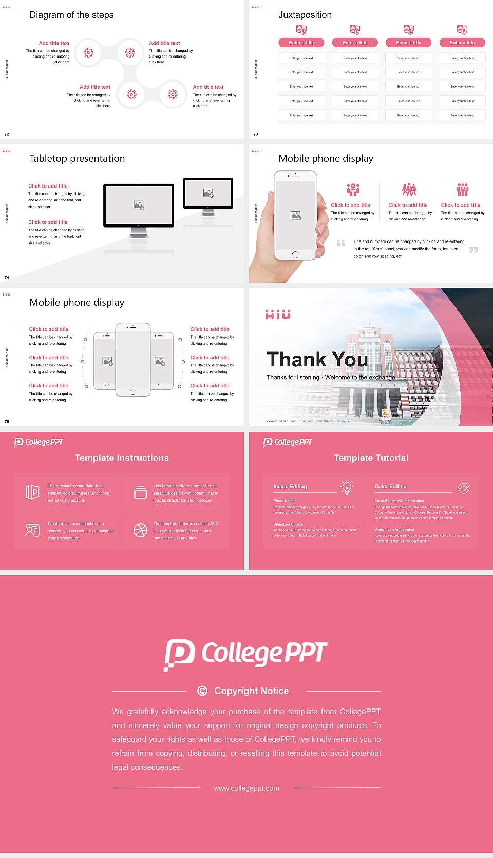 Hiroshima International University Competition/Entrepreneurship Contest PPT Template16:9 ratio PPT effect preview image9