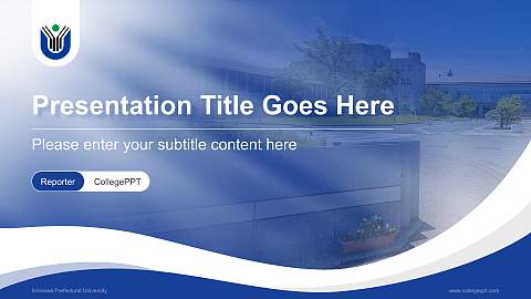 Ishikawa Prefectural University Lecture Sharing and Networking Event PPT Template