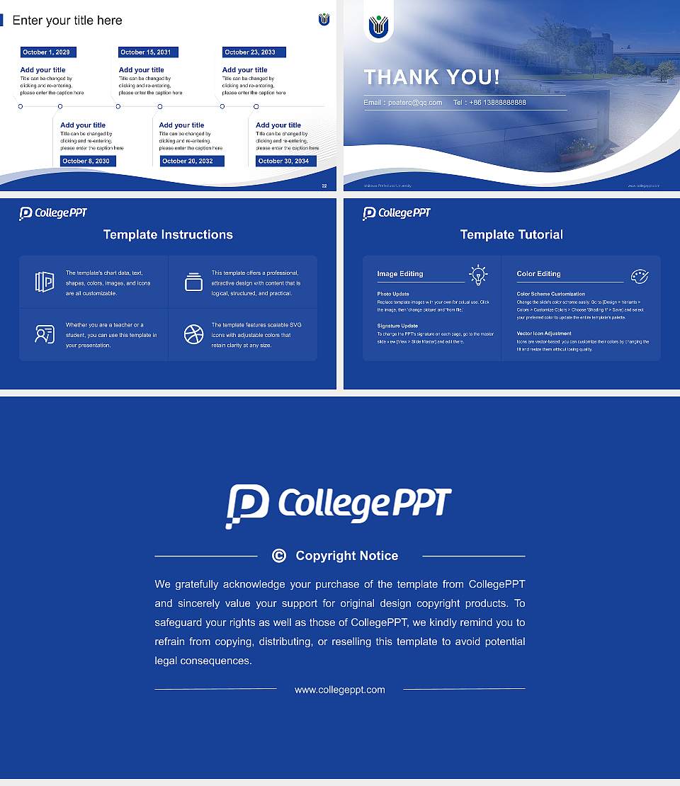 Ishikawa Prefectural University Lecture Sharing and Networking Event PPT Template16:9 ratio PPT effect preview image4