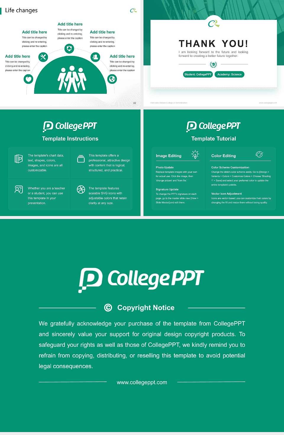 Hokkaido Chitose College of Rehabilitation National Scholarship Defense PPT Template4:3 ratio PPT effect preview image4