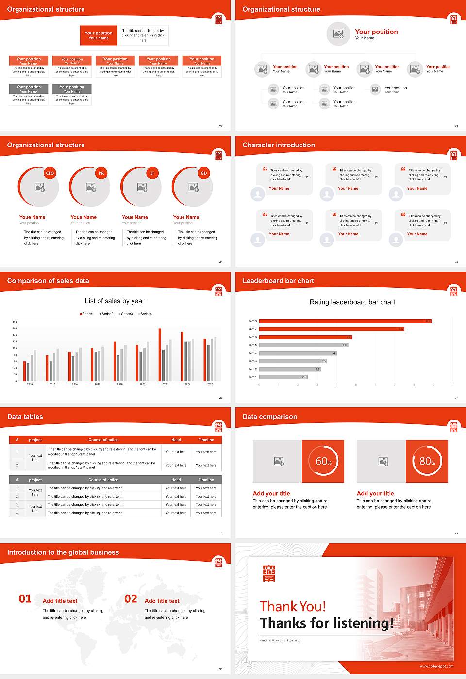 Hiroshima University of Economics Academic Presentation/Research Findings Report PPT Template16:9 ratio PPT effect preview image4